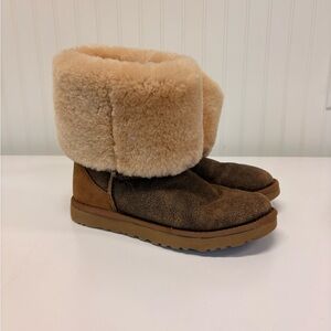 UGG Dark Brown Shearling Boots